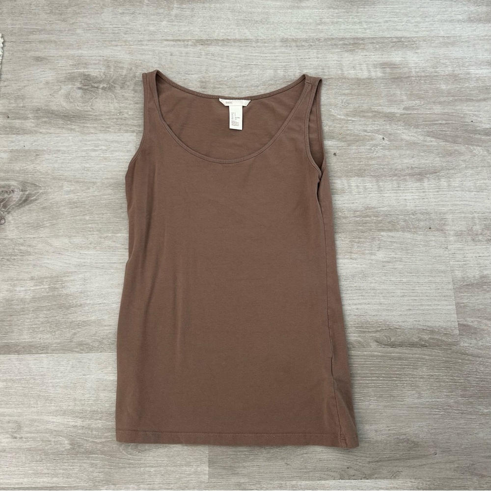 H&M basic tan brown tank top